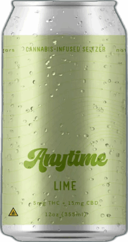 Anytime Lime Cannabis-Infused Seltzer 5mg THC spirit image