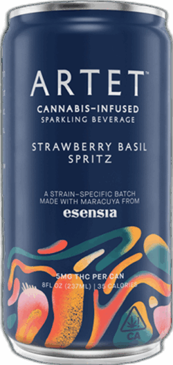 Artet Strawberry Basil Spritz 5mg THC spirit image