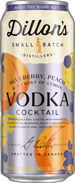 Dillon’s Vodka Cocktail Blueberry, Peach & a Twist of Lemon spirit image