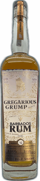 Gregarious Grump Barbados Rum Aged 16 Years spirit image