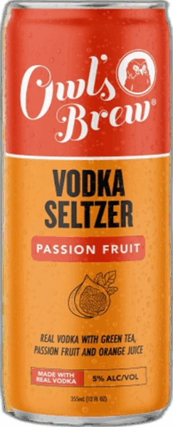 Owl’s Brew Vodka Seltzer Passion Fruit spirit image