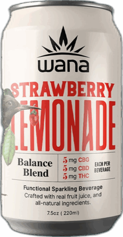 Wana Strawberry Lemonade Functional Sparkling Beverage spirit image