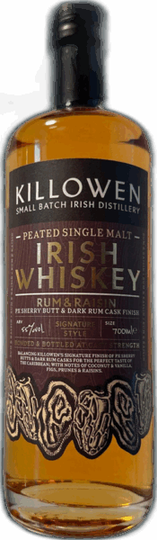 Killowen Distillery Peated Rum & Raisin Single Malt Irish Whiskey spirit image
