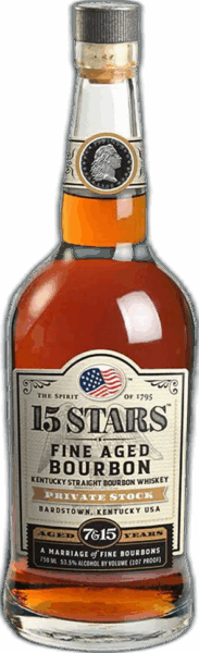 15 STARS Fine Aged Bourbon Aged 7&15 Years spirit image