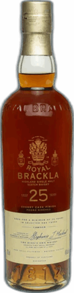 Royal Brackla Pedro Ximenez 25 Years Highland Single Malt Scotch spirit image