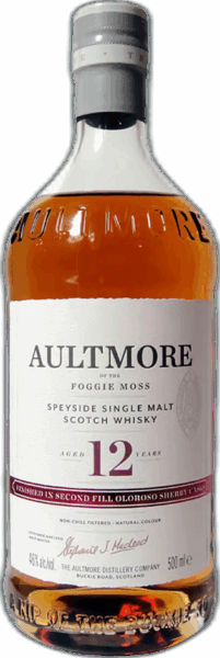 Aultmore 12 Years Oloroso Sherry Casks Finished Speyside Single Malt Scotch spirit image
