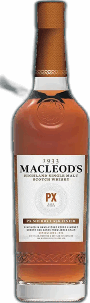 1933 Macleod’s PX Highland Single Malt Sherry Cask Finish Scotch spirit image