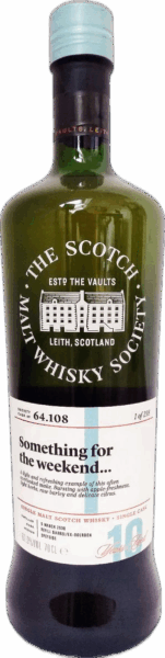 Mannochmore 10yr SMWS 64.108 – Something for the Weekend spirit image