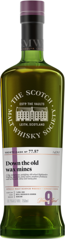 Glen Ord 9yr SMWS 77.57 “Down in the Old Wax Mines” spirit image