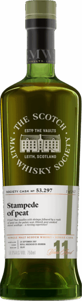 Cao lla 11yr SMWS 53.297 “Stampede of Peat” spirit image