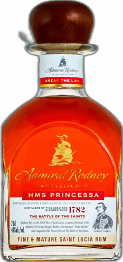 Admiral Rodney Saint Lucia Rum HMS Princessa Rum spirit image