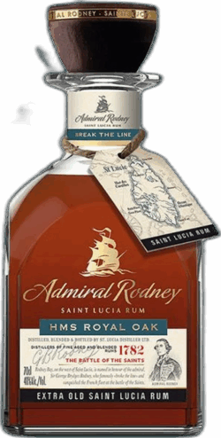 Admiral Rodney Saint Lucia Rum HMS Royal Oak spirit image