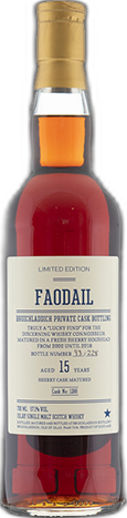 Bruichladdich 15yr Faodail 2002 Sherry Cask #1266 spirit image