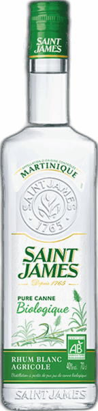 Saint James Pure Canne Biologique Rhum Blanc Agricole 40 spirit image