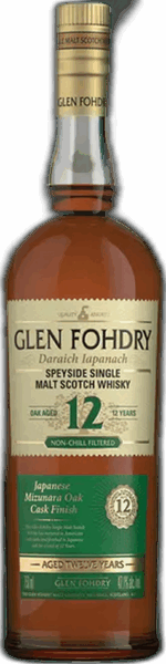 Glen Fohdry Speyside Single Malt Scotch Whisky Japanese Mizunara Oak Cask Finish spirit image