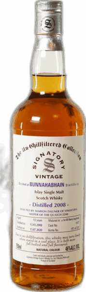 Bunnahabhain 12 Year Signatory Vintage 2008 Marion Dauner Selection spirit image