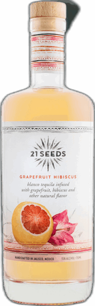 21 Seeds Grapefruit Hibiscus Blanco Tequila spirit image