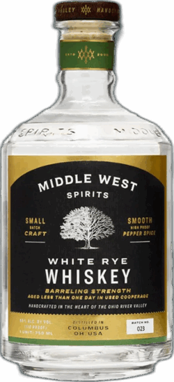Middle West Spirits White Rye Whiskey spirit image