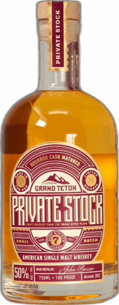 Grand Teton Private Stock American Single Malt Whiskey spirit image