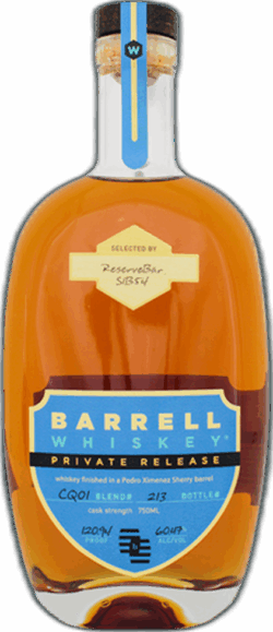 Barrell Craft Spirits Private Release PX Sherry Cask Finish S1B54 spirit image