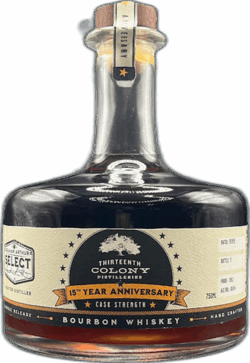 Thirteenth Colony 15th Anniversary Cask Strength Bourbon spirit image