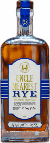 Uncle Nearest Rye Uncut Unfiltered spirit image