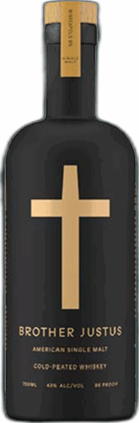 Brother Justus Cold-Peated American Single Malt Whiskey spirit image