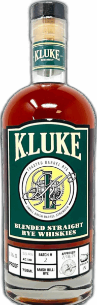 K.LUKE Whiskey Company Barrel Strength Toasted Rye Batch 3 spirit image