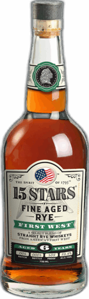 15 STARS First West Fine Aged Rye Aged 6 Years spirit image