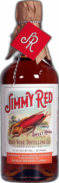 High Wire Distilling Jimmy Red Peach Brandy Cask Finish Bourbon spirit image