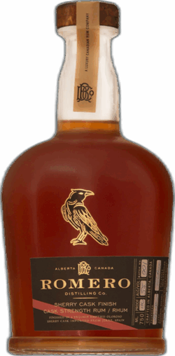 Romero Distilling Sherry Cask Finish Cask Strength Rum spirit image