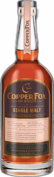 Copper Fox Peachwood American Single Malt spirit image