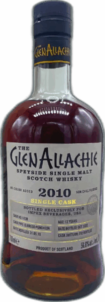 GlenAllachie 2010 Single Cask 12 Year Oloroso Puncheon spirit image