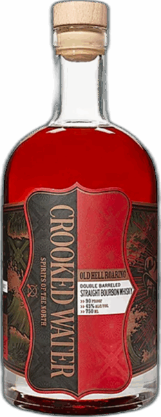 Crooked Water Old Hell Roaring Double Barreled Straight Bourbon Whiskey spirit image