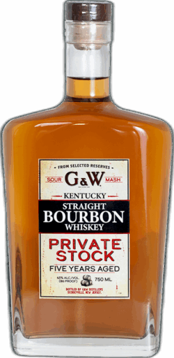 G&W Private Stock Kentucky Straight Bourbon Whiskey spirit image