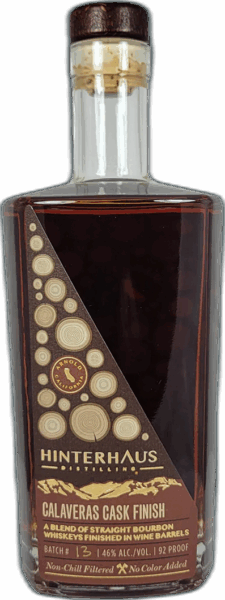 Hinterhaus Distilling Calaveras Cask Finish Bourbon spirit image
