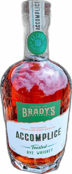 Brady’s Distillery Accomplice Toasted Rye Whiskey spirit image