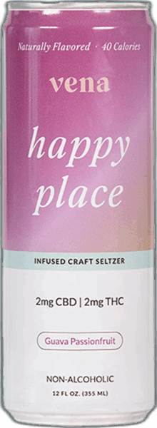 Vena Happy Place Non-Alcoholic Guava Passionfruit Seltzer spirit image