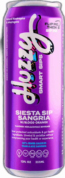 Huzzy Siesta Sip Sangria with Blood Orange spirit image