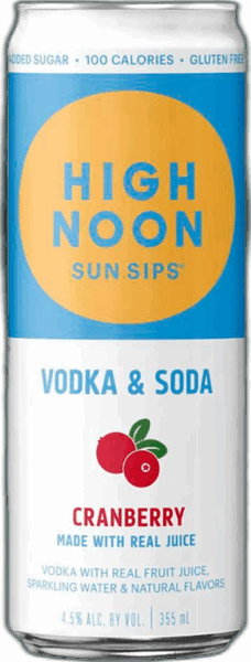 High Noon Cranberry Vodka Seltzer spirit image