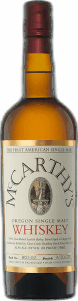 McCarthy’s 3 Year Oregon Single Malt Whiskey spirit image