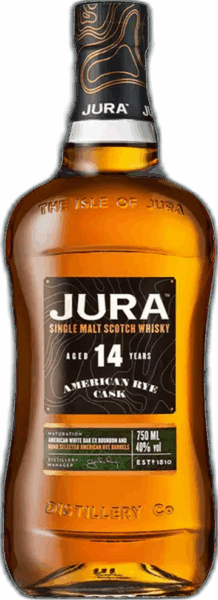 Jura Single Malt Scotch Whiskey Aged 14 Years American Rye Cask spirit image