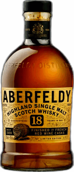 Aberfeldy 18 Years in Oak Limited Release Highland Single Malt Scotch spirit image