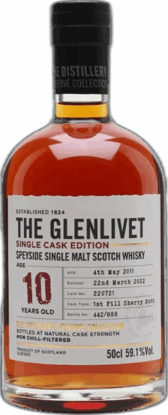The Glenlivet Single Cask Edition Speyside Single Malt Age 10 Years spirit image