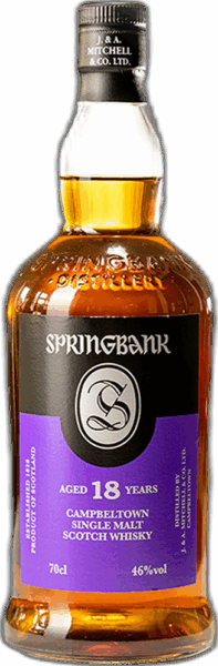 Springbank 18 Years Campbeltown Single Malt Scotch Whisky spirit image