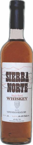 Sierra Norte Single Barrel Black Corn Whiskey spirit image